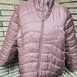 NWT Adidas Terrex Puffer Jacket Dusty Pink Color SZ XL